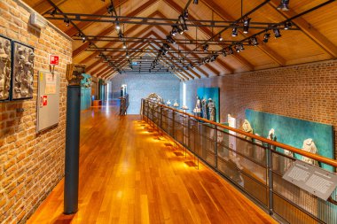 Trondheim, Norveç, 17 Nisan 2019 Başpiskopos Sarayı