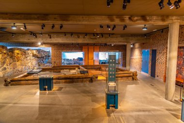 Trondheim, Norveç, 17 Nisan 2019 Başpiskopos Sarayı