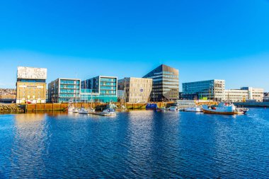 Trondheim, Norveç, 17 Nisan 2019, Trondheim, Rock ile Marina