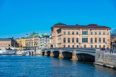 Stockholm, İsveç, 20 Nisan 2019 Stockholm Rıhtımı 