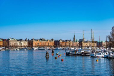 Stockholm, İsveç, 20 Nisan 2019 Stockholm Rıhtımı 