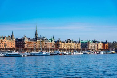 Stockholm, İsveç, 20 Nisan 2019 Stockholm Rıhtımı 