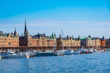 Stockholm, İsveç, 20 Nisan 2019 Stockholm Rıhtımı 
