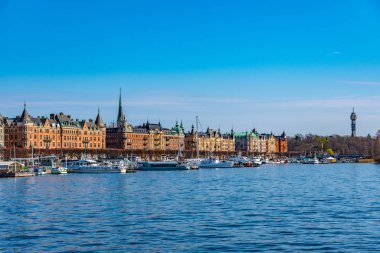 Stockholm, İsveç, 20 Nisan 2019 Stockholm Rıhtımı 