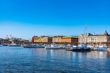 Stockholm, İsveç, 20 Nisan 2019 Stockholm Rıhtımı 