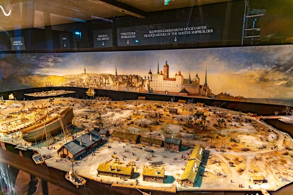 Stockholm, Švédsko, 20. dubna 2019: Velká obnovená loď Vasa — Stock fotografie