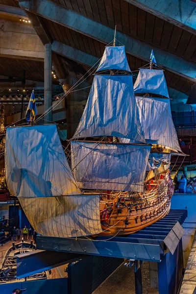 Stockholm, 20 april 2019: Groot gerestaureerd Vasaschip is — Stockfoto