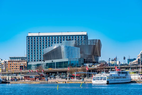 Στοκχόλμη, Σουηδία, 20 Απριλίου 2019: Άποψη της προκήρυξης του Waterfront — Φωτογραφία Αρχείου