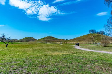 Uppsala, İsveç, 22 Nisan 2019: İnsanlar bur manzarasının tadını çıkarıyorlar