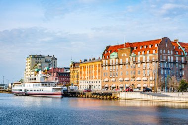 Malmö, İsveç, 24 Nisan 2019: Sahil manzaralı 