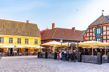 Malmö, İsveç, 24 Nisan 2019: Malmö 'deki Lila Torg Meydanı