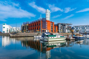 Malmö, İsveç, 25 Nisan 2019: Gövde gökdeleni B