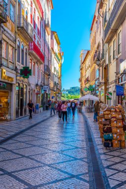 Coimbra, Portekiz, 20 Mayıs 2019 İnsanlar Bo 'da geziniyor.