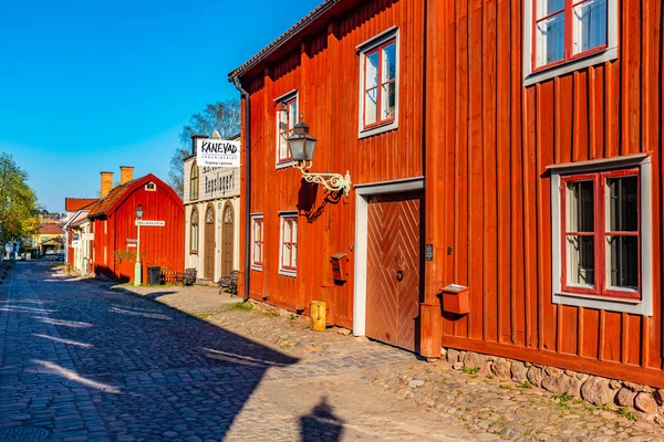 スウェーデン, 2019年4月23日:伝統的な木材の見方 — ストック写真