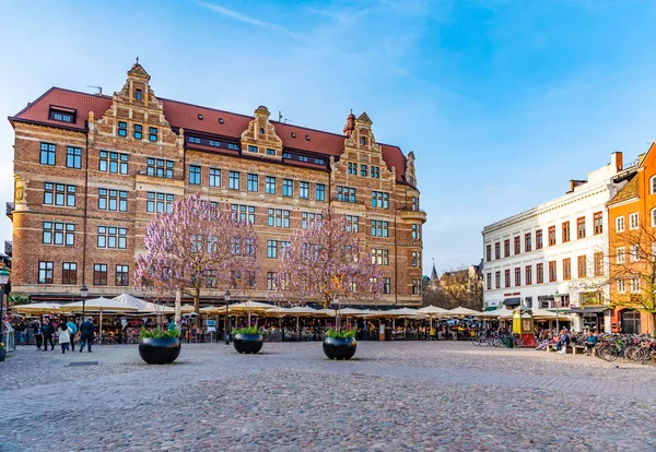 MALMO, SUÈDE, 24 AVRIL 2019 : Vue de la place Lila Torg à Malmo — Photo