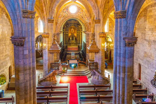 VISEU, PORTUGAL, 20 DE MAYO DE 2019: Interior de la catedral de Vise — Foto de Stock