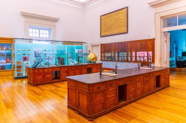 Coimbra, Portekiz, 21 Mayıs 2019: Müzenin Fizik bölümü