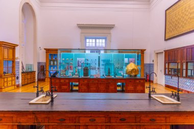 Coimbra, Portekiz, 21 Mayıs 2019: Müzenin Fizik bölümü