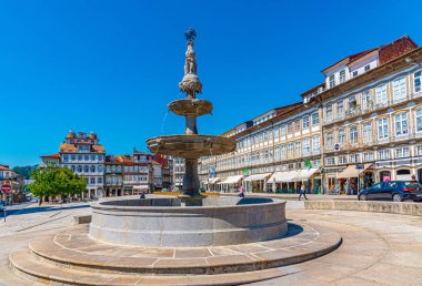 Guimaraes, Portekiz, 22 Mayıs 2019: Gui 'de lago do toural manzarası