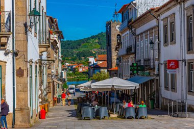 Ponte De Lima, Portekiz, 24 Mayıs 2019: Yayaların manzarası