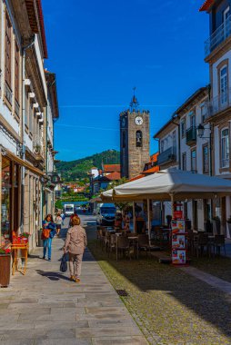 Ponte De Lima, Portekiz, 24 Mayıs 2019: Yayaların manzarası