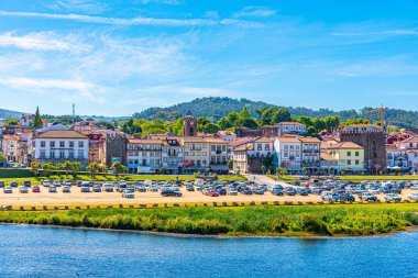 Ponte De Lima, Portekiz, 24 Mayıs 2019 Ponte de Lim 'in Riverside' ı.