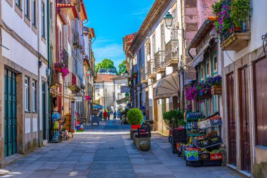 Ponte De Lima, Portekiz, 24 Mayıs 2019: Yayaların manzarası