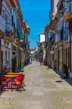 Viana Do Castelo, Portekiz, 24 Mayıs 2019, Dar Sokak