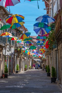 Viana Do Castelo, Portekiz, 24 Mayıs 2019 Şemsiye Caddesi