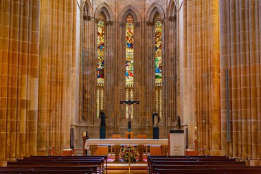 Batalha, Portekiz, 28 Mayıs 2019: Batal 'daki kilisenin içi