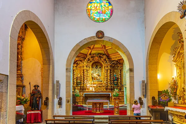 Braga, Portugalia, 23 maja 2019: Wnętrze starej katedry w — Zdjęcie stockowe