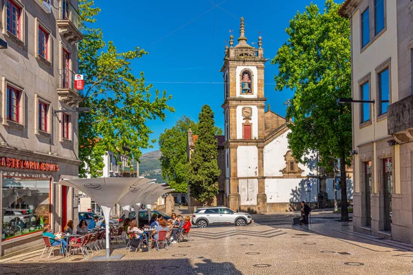 Vila Real, Portugalia, 25 maja 2019: Widok na główny plac w Vi — Zdjęcie stockowe