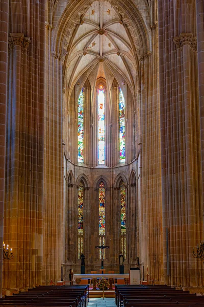 BATALHA, PORTUGAL, MAY 28, 2019: Interior of church in the Batal — Stock Photo, Image