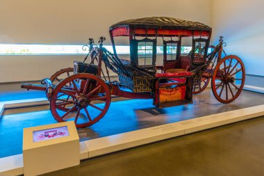 Lizbon, Portekiz, 29 Mayıs 2019: Ulusal müzenin içi 