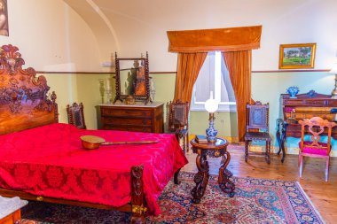 Sintra, Portekiz, 30 Mayıs 2019: Ulusal Sarayın İçi 