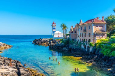 Cascais, Portekiz, 31 Mayıs 2019, Santa Marta Deniz feneri Müzesi I