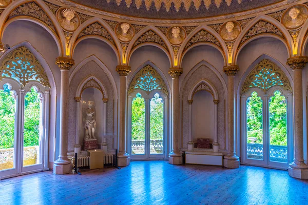 SINTRA, PORTUGAL, MAY 30, 2019: Interior of Palace of Monserrate — Stock Photo, Image