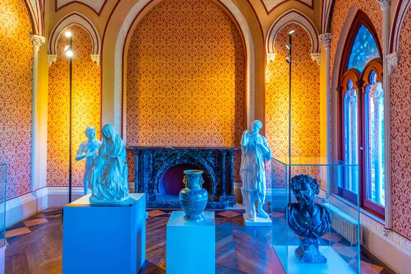 SINTRA, PORTUGAL, 30 DE MAYO DE 2019: Interior del Palacio de Monserrate — Foto de Stock