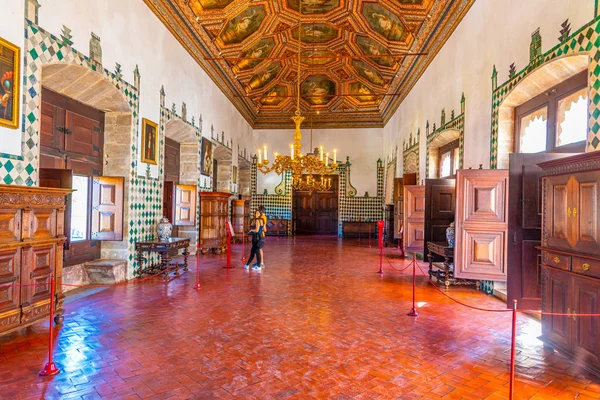 SINTRA, PORTUGAL, 30 DE MAYO DE 2019: Interior del Palacio de Monserrate — Foto de Stock