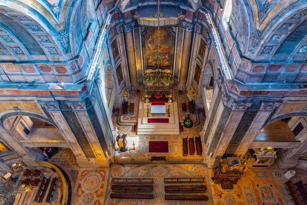 Lisszabon, Portugália, 2019. június 1.: A bazilika belseje — Stock Fotó