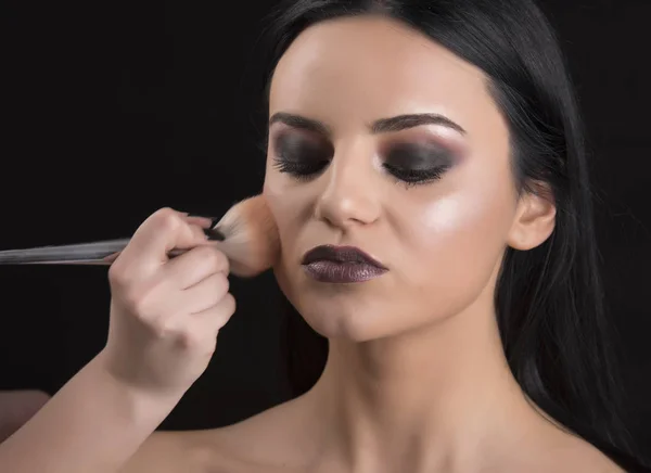 Makeup girls in the salon