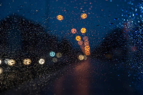 雨中的交通堵塞 — 图库照片