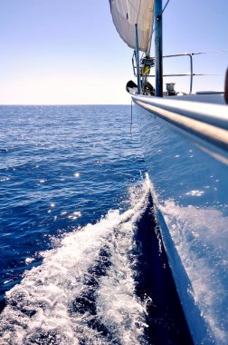 Yatçılık yelken boa üzerinde