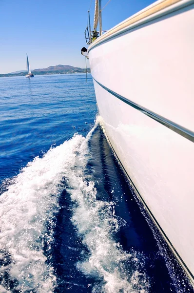 Yachting on sail boa — Stock Photo, Image