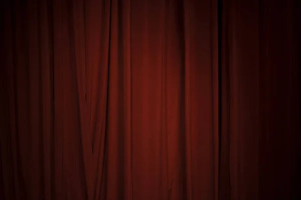 Red Curtain in the theater — Stock Photo, Image