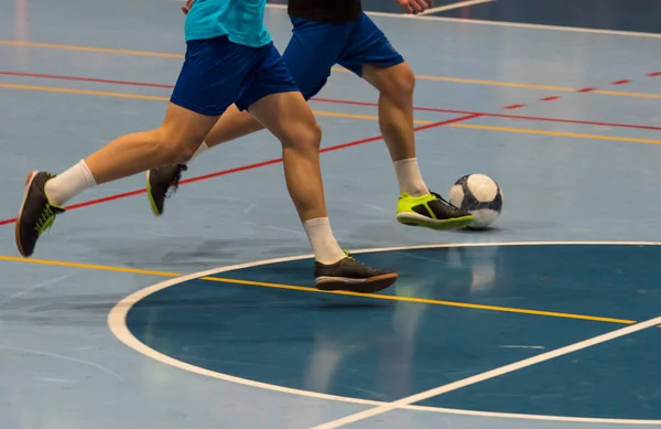 Futsal oyuncu spor salonu — Stok fotoğraf
