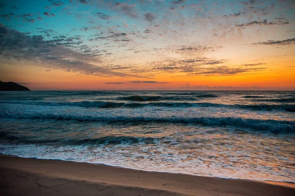 Morgenszene Auf Dem Ozean — Stockfoto