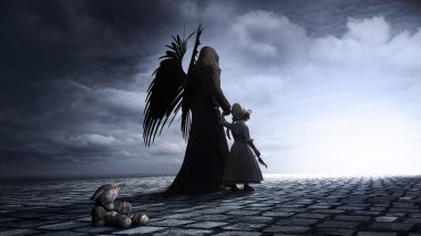 Küçük kız ve melek