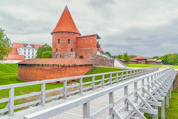Vista del castillo gótico de Kaunas Kaunas.Lituania — Foto de Stock