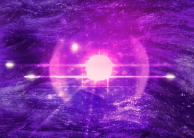 Ultraviyole uzay arka plan ile uydu 